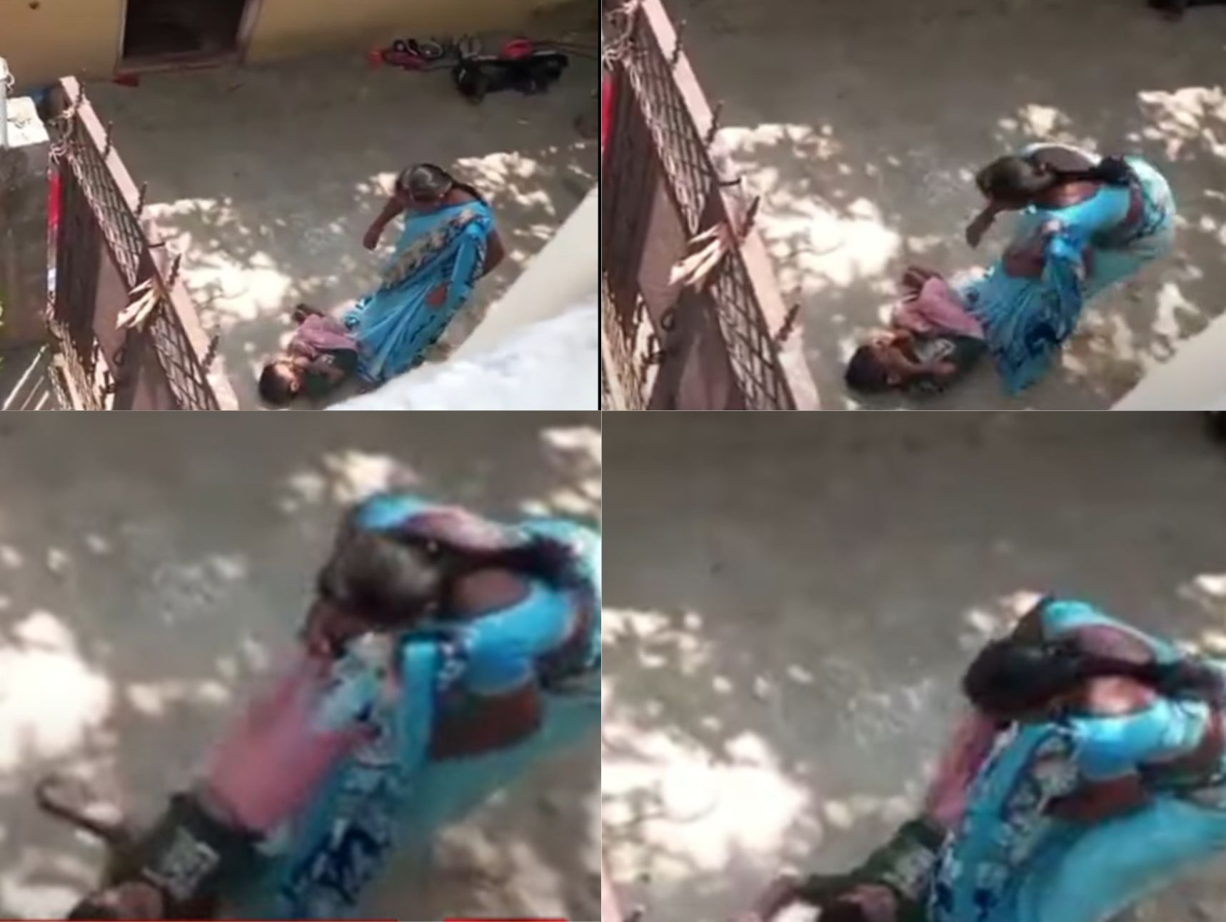 சிறுவனை கண்மூடித்தனமாக தாக்கும் தாய்! வீடியோ வைரல்