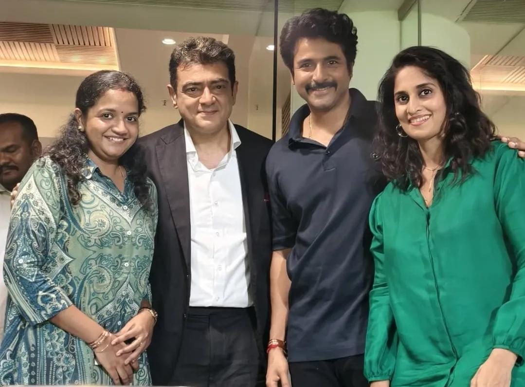 ஒரே இடத்தில் அஜித் மற்றும் சிவகார்த்திகேயன் குடும்பம்.... வைரலாகும் புகைப்படங்கள்!