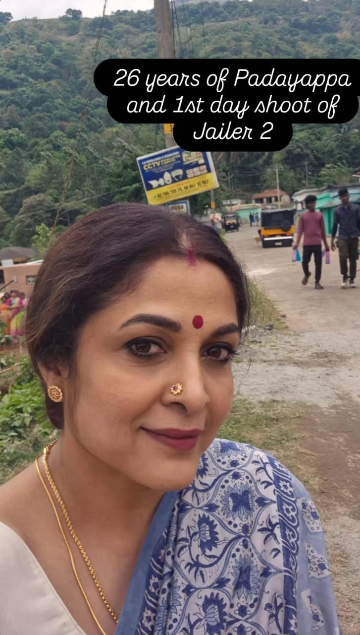 'ஜெயிலர் 2' படப்பிடிப்பு தள புகைப்படங்களை பகிர்ந்த பிரபல நடிகை!