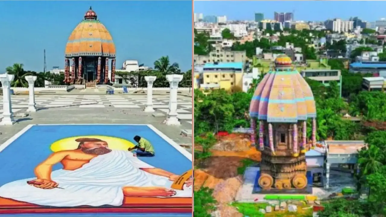 புதிய வடிவில் புனரமைக்கப்படும் வள்ளுவனின் நினைவு சின்னம்…