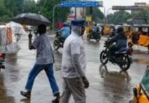 தமிழ் நாட்டில் பல்வேறு இடங்களில் மிதமான மழை… உற்சாகத்தில் மக்கள்…