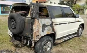 
பெட்ரோல் ஊற்றி காருக்கு தீ வைப்பு…
