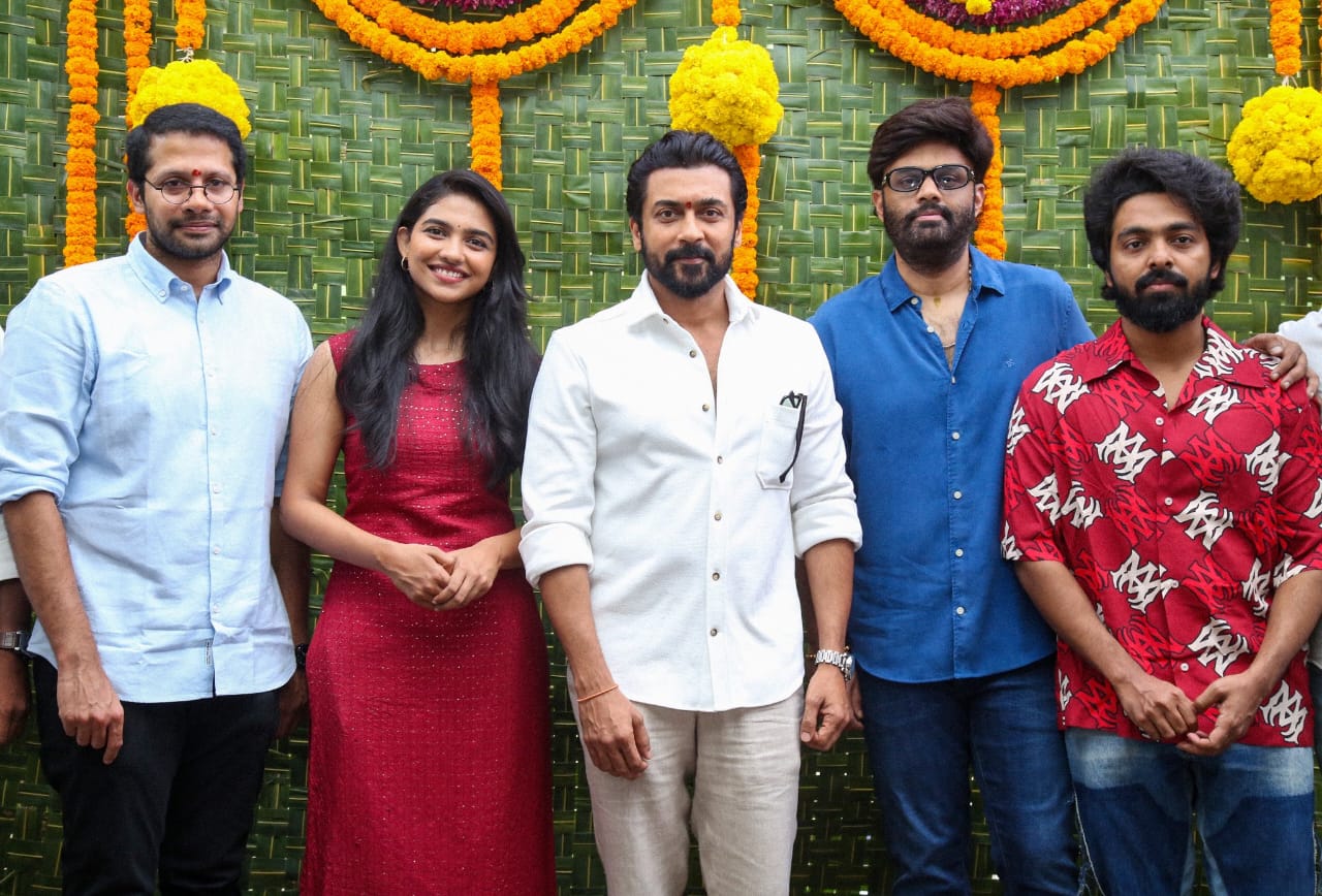 'சூர்யா 46' படப்பிடிப்பு தள புகைப்படங்கள் வைரல்!