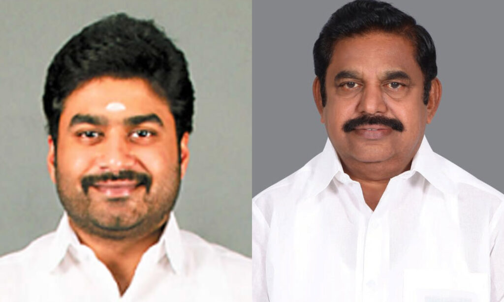 அதிமுகாவின் முன்னால் அமைச்சர் மகன் நீக்கம்