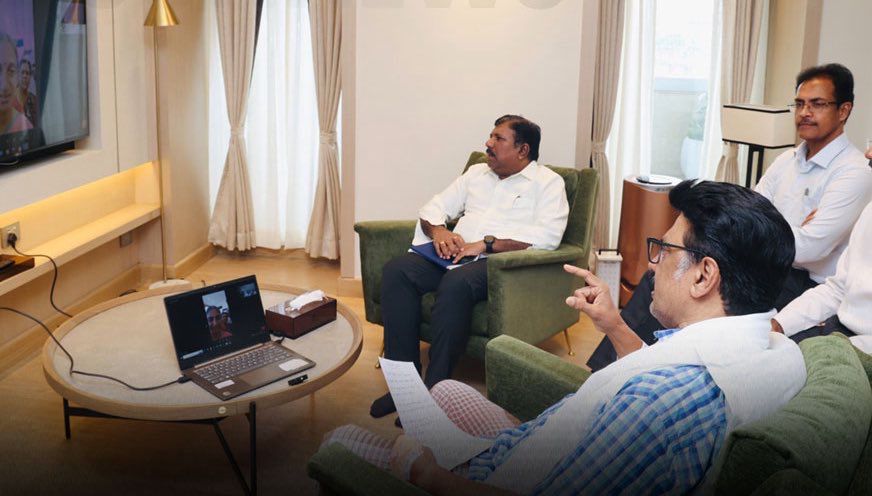 மருத்துவமணையில் இருந்தவாறே மக்களுடன் பேசிய முதல்வர்…