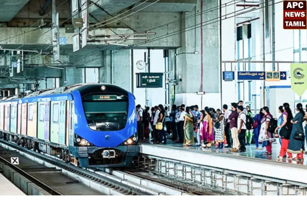 ஆகஸ்ட் மாதத்தில் 95.43 லட்சம் பயணிகள் மெட்ரோ ரயிலில் பயணம்…