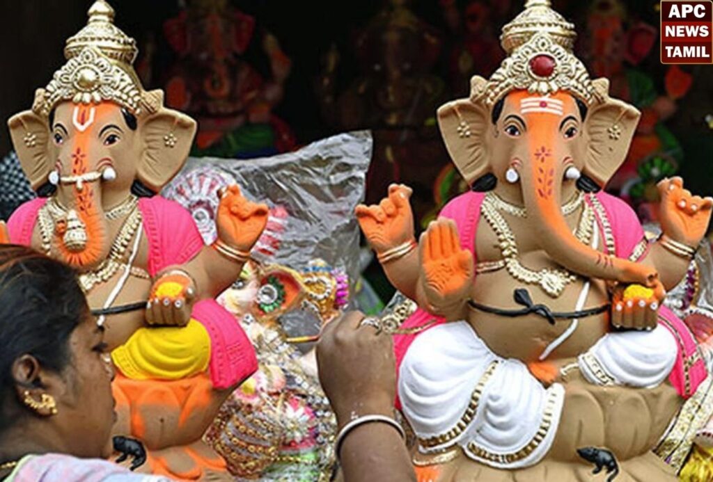 விநாயகர் சதுர்த்தியை முன்னிட்டு பந்தல் அமைக்கும் பணியின் போது மின்சாரம் தாங்கி ஒருவர் பலி