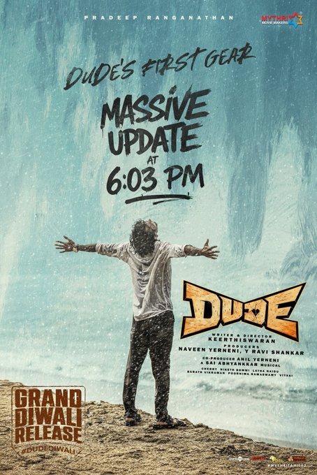 கண்டிப்பா தீபாவளிக்கு தான் வர்றோம்.... மீண்டும் உறுதி செய்த 'டியூட்' படக்குழு!