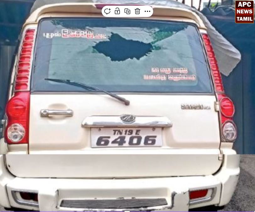 அதிமுக கவுன்சிலரின் கார் உடைப்பு! மர்ம நபர்களுக்கு வலைவீச்சு… 