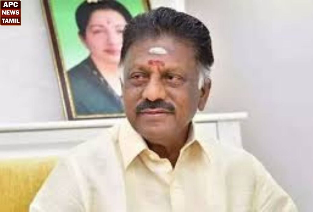 “என் கடன் பணி செய்து கிடப்பதே” என்ற நோக்கத்துடன் செயல்படுவா்கள் ஆசிரியா்கள் - ஓ. பன்னீர்செல்வம் புகழாரம்