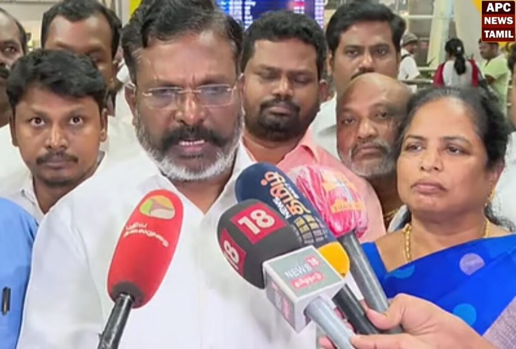 செங்கோட்டையன் மனம் திறந்து பேசுவது எப்போது? வெளிப்படையாக பேசுவது எப்போது? – திருமாவளவன் கேள்வி