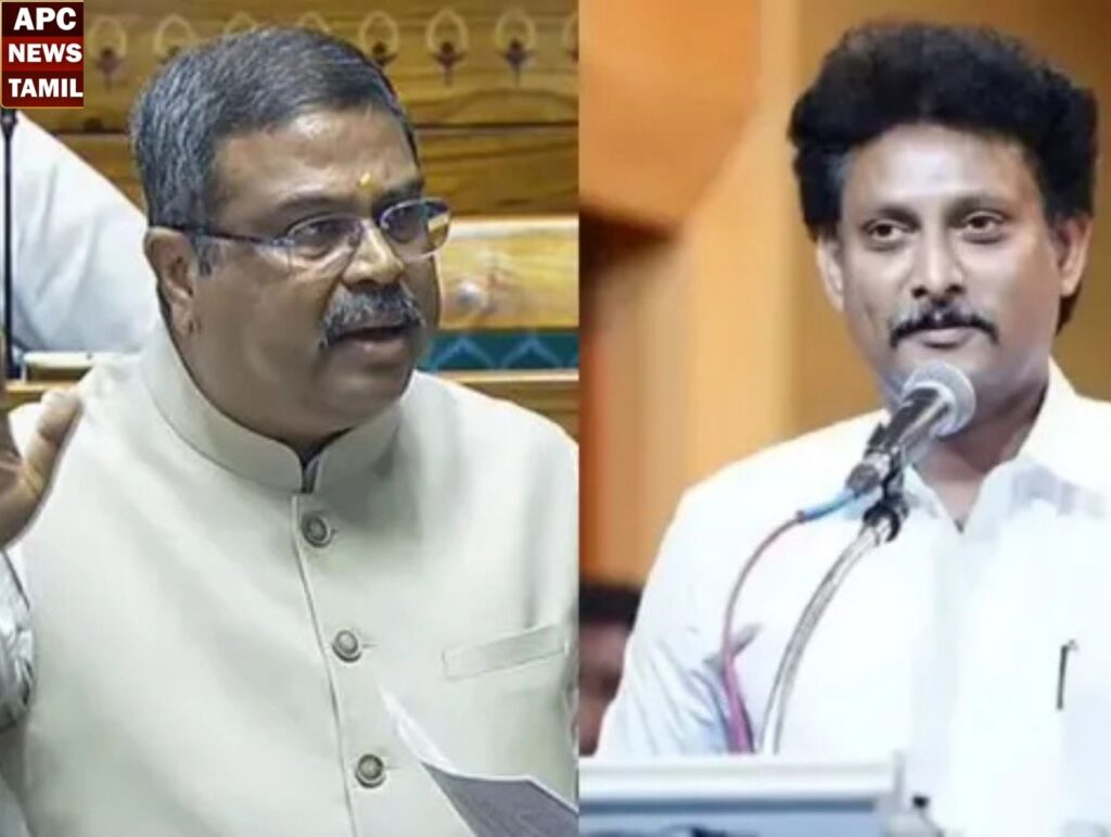 தர்மேந்திர பிரதானுக்கு அன்பில் மகேஸ் பதிலடி