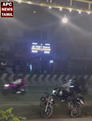 காலியான சாலை... நெருப்பு பறக்க பைக் ரேஸில் ஈடுபட்ட இளைஞர்கள்... துரத்தி துரத்தி வேட்டையாடிய போலீசார்.