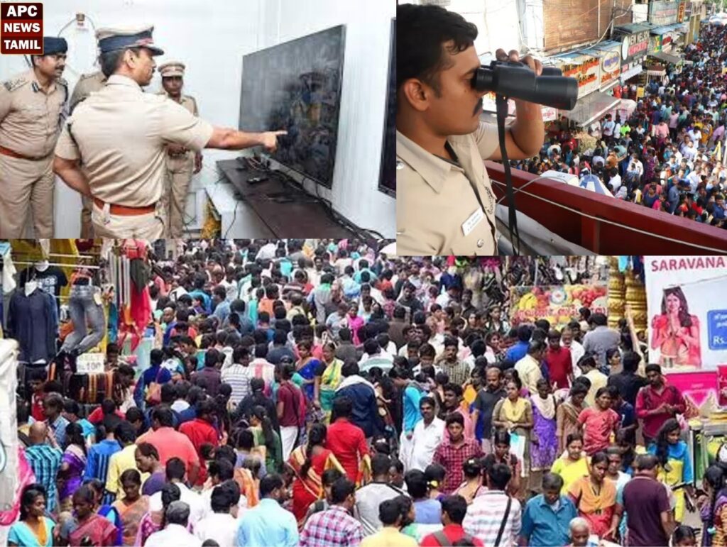 தீபாவளி கூட்ட நெரிசலை சமாளிக் சென்னையில் கடும் பாதுகாப்பு…18,000 காவலர்கள் குவிப்பு …