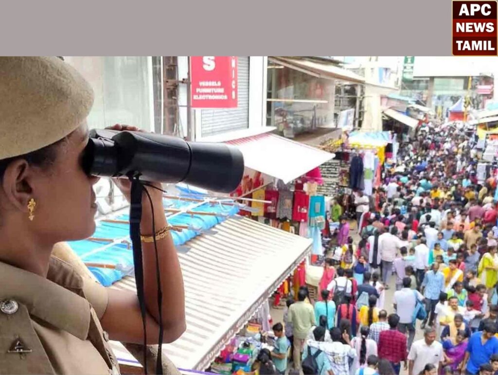 தீபாவளி கூட்ட நெரிசலை சமாளிக் சென்னையில் கடும் பாதுகாப்பு…18,000 காவலர்கள் குவிப்பு …