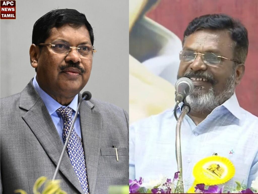 உச்சநீதிமன்ற தலைமை நீதிபதி  கவாய் பிரச்சனையை திசை திருப்பவே, திருமாவளவன் பிரச்சனை உருவாக்கப்பட்டது...