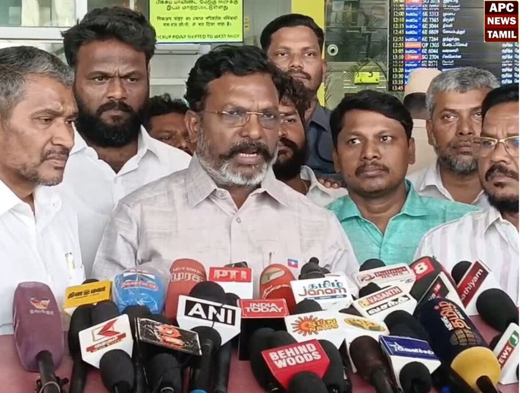 மோடியின் பேச்சு 'ஆகாயப் புளுகு'….தேர்தல் ஆதாயத்திற்காக பிளவுபடுத்தும் அரசியல்… திருமாவளவன் கண்டனம்