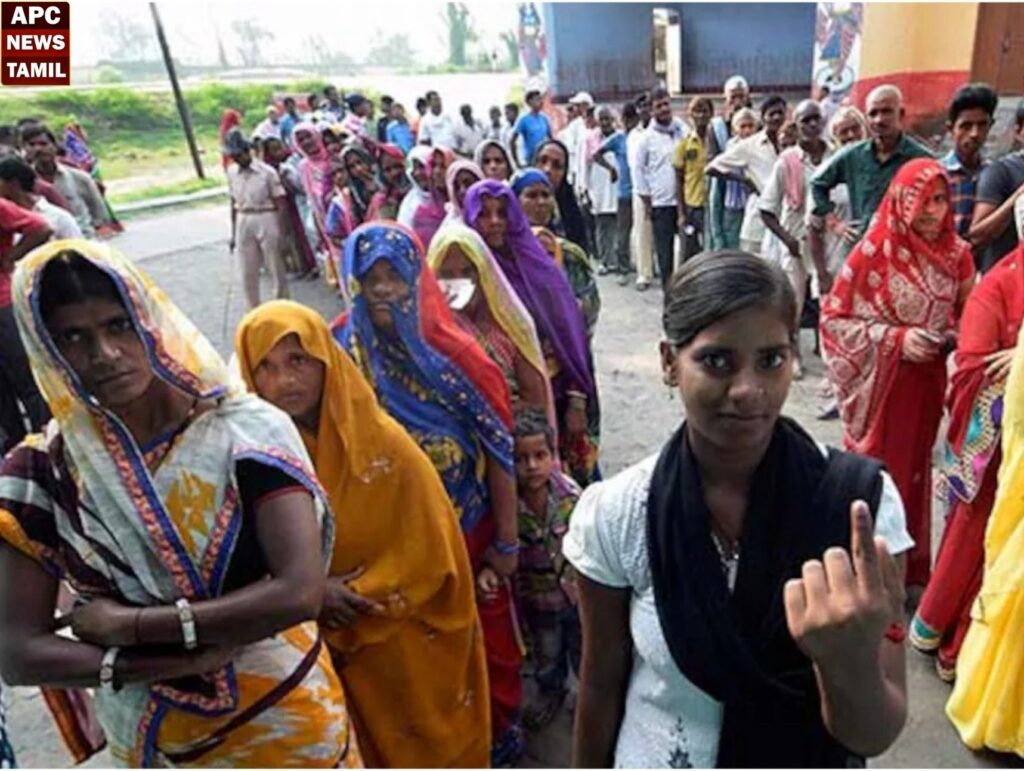 பீகாரில் பகல் 1 மணி நிலவரப்படி 40% வாக்குகள் பதிவு – உற்சாகமாக வாக்களிக்கும் மக்கள்!