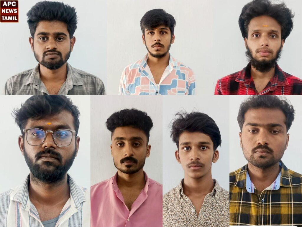 நூதன முறையில் திருடிய கும்பல் கைது.!! தலைமறைவான பெண்ணுக்கு வலைவீச்சு!!