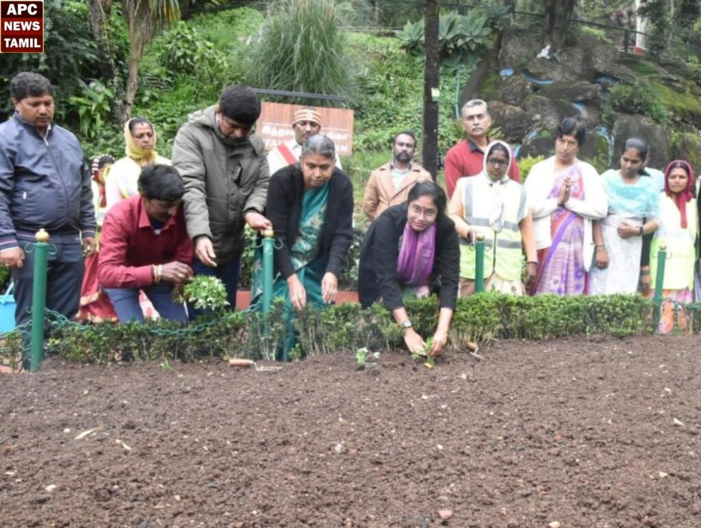 மலர் கண்காட்சிக்காக தயாராகும் ஊட்டி தாவரவியல் பூங்கா!! 