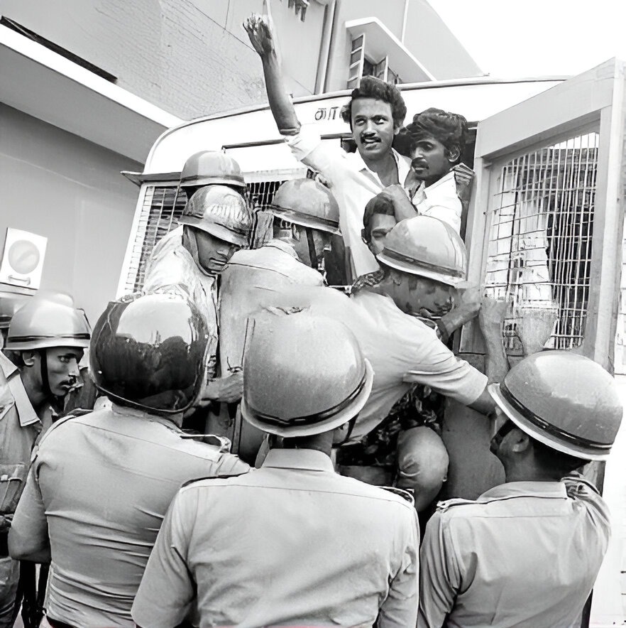 காலத்தின் நிறம் கருப்பு சிவப்பு – 1986 இந்தி திணிப்பு எதிர்ப்புப் போராட்ட நினைவுகள்!