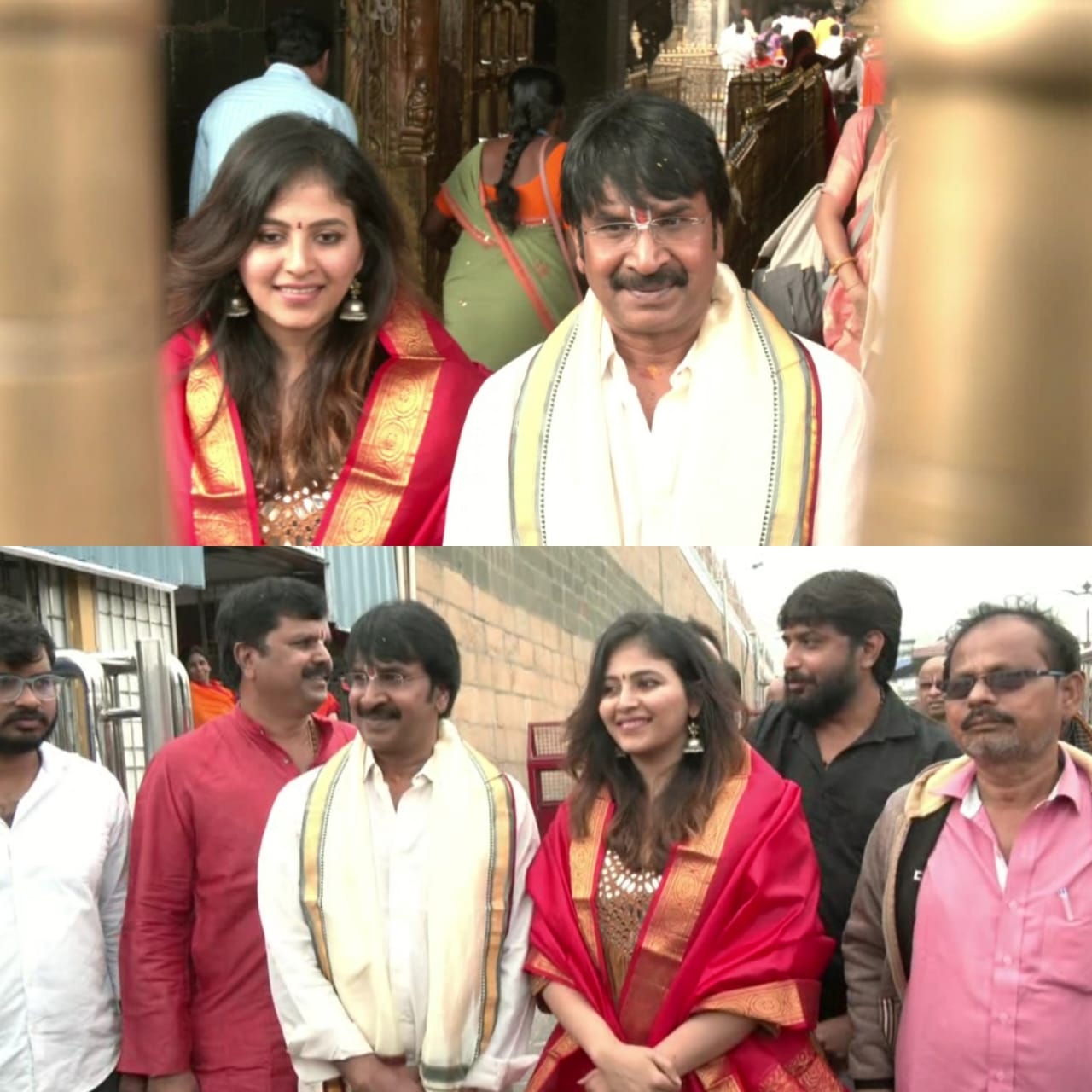 திருப்பதி ஏழுமலையான் கோவிலில் தரிசனம் செய்த அஞ்சலி!