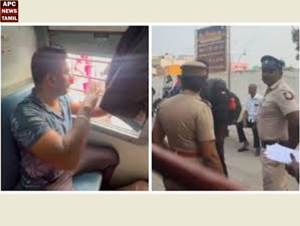 ஓடும் ரயிலில் கல்லூரி மாணவிக்கு பாலியல் சீண்டல்!! காவலர் பணியிடை நீக்கம்…