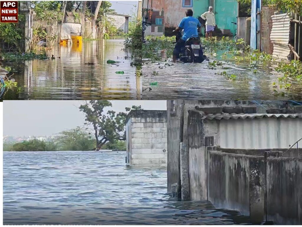 நந்தம்பாக்கத்தில் குடியிருப்புகளை சூழ்ந்த ஏரி நீர் - உறவினர்கள் வீடுகளில் தஞ்சம் புகுந்த மக்கள்…