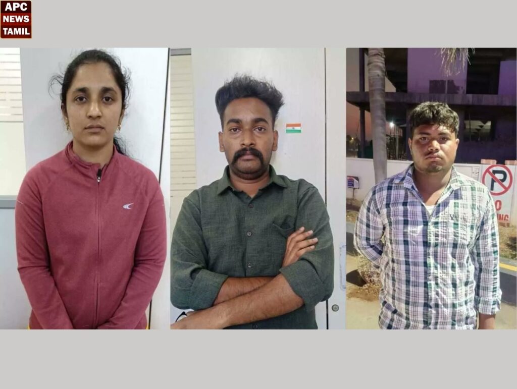 கணவனை கொன்று நாடகமாடிய மனைவி காதலனுடன் கைது!!