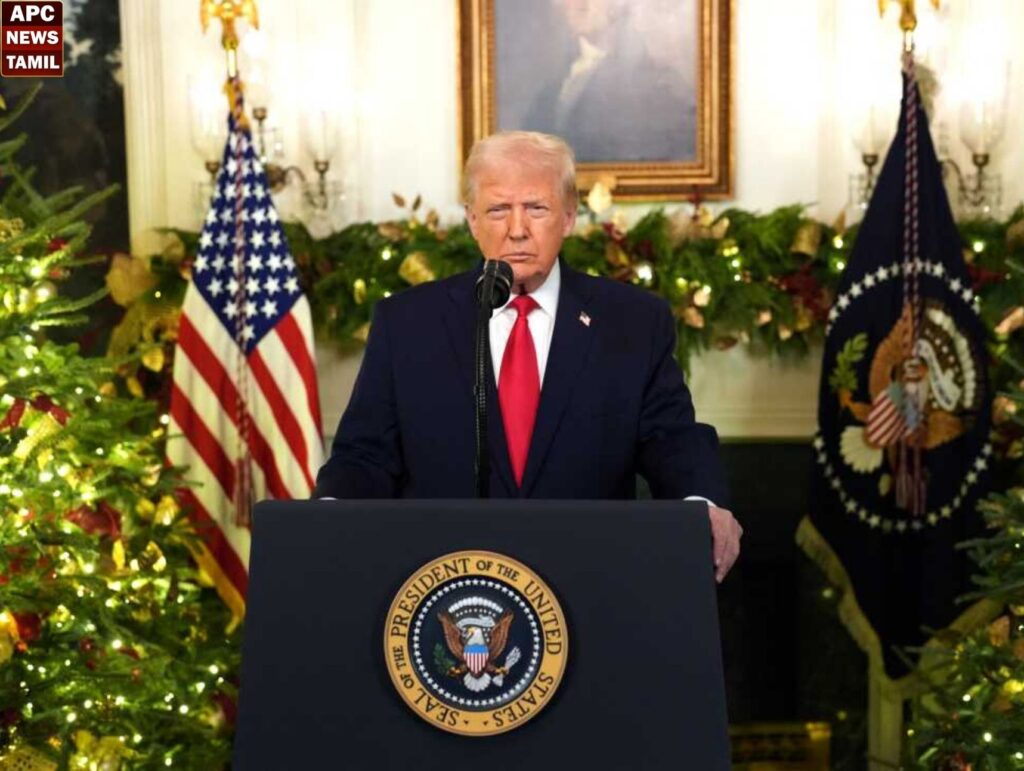 ராணுவ வீரர்களுக்கு கிறிஸ்துமஸ் பரிசு… டிரம்பின் அதிரடி அறிவிப்பு!!