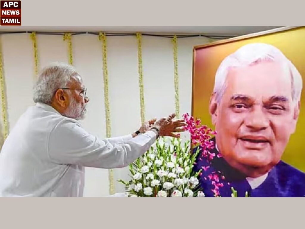 தனது முழு வாழ்க்கையையும் தேசத்திற்காகவே அர்ப்பணித்தவா் வாஜ்பாய் – பிரதமர் மோடி புகழாரம்