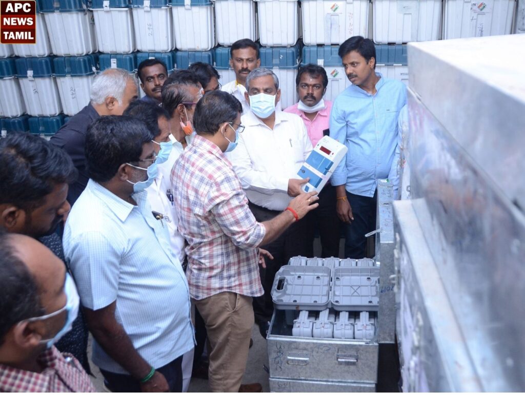 மின்னணு வாக்குப்பதிவு இயந்திரங்கள்… முதல் நிலை சரிபார்ப்பு பணி  நாளை முதல்  தொடக்கம்…