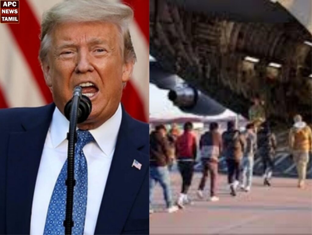அமெரிக்காவிலிருந்து இந்தியர்கள் அதிகளவில் வெளியேற்றம் – டிரம்ப் அதிரடி