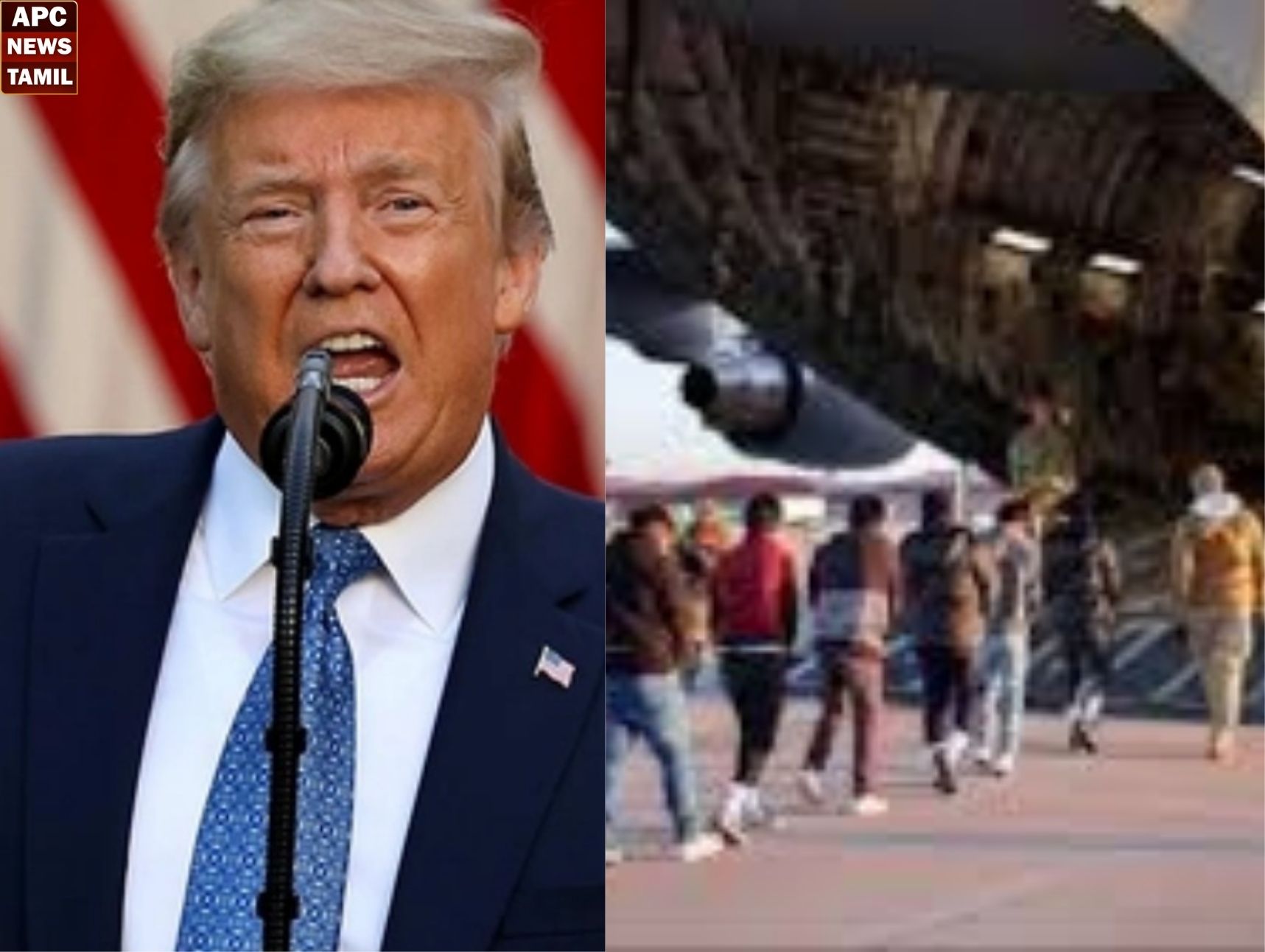 அமெரிக்காவிலிருந்து இந்தியர்கள் அதிகளவில் வெளியேற்றம் – டிரம்ப் அதிரடி