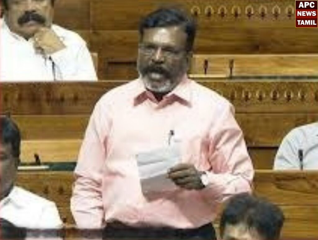 குடியுரிமை பறிக்க சதி...புள்ளி விவரத்தோடு பேசிய திருமாவளவன்... நாடாளுமன்றத்தில் அனல் பறந்த விவாதம்…