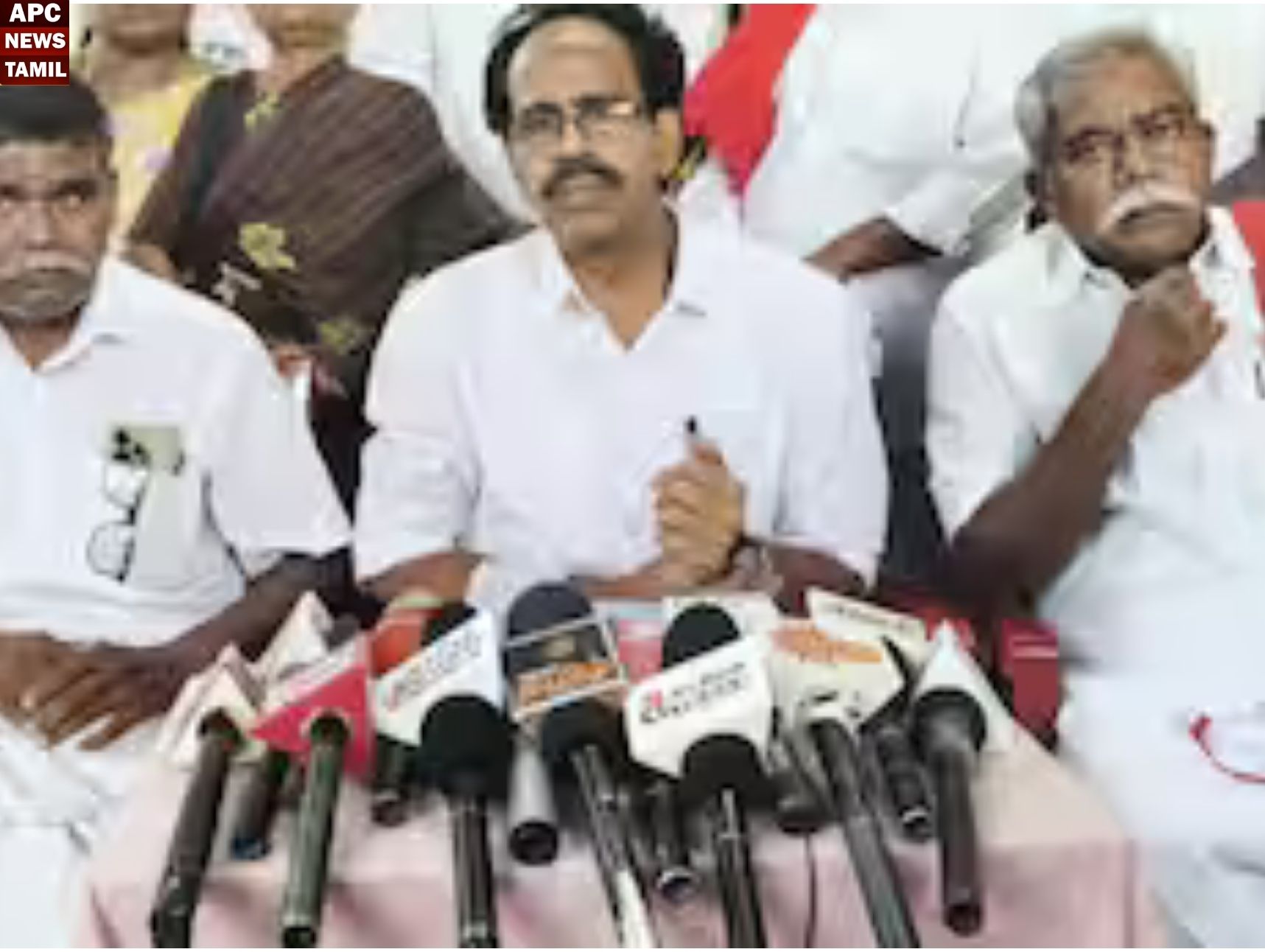 திமுக கூட்டணி அதிமுக, தவெக, பாஜக என எல்லாரும் சேர்ந்து வந்தாலும் முறியடித்து மகத்தான வெற்றி பெறும்  – வீரபாண்டியன்