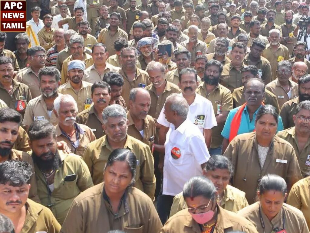 ஆறு அம்ச கோரிக்கைகளை  வலியுறுத்தி, ஓட்டுநர் சங்கம் சார்பில் கண்டன ஆர்ப்பாட்டம்…