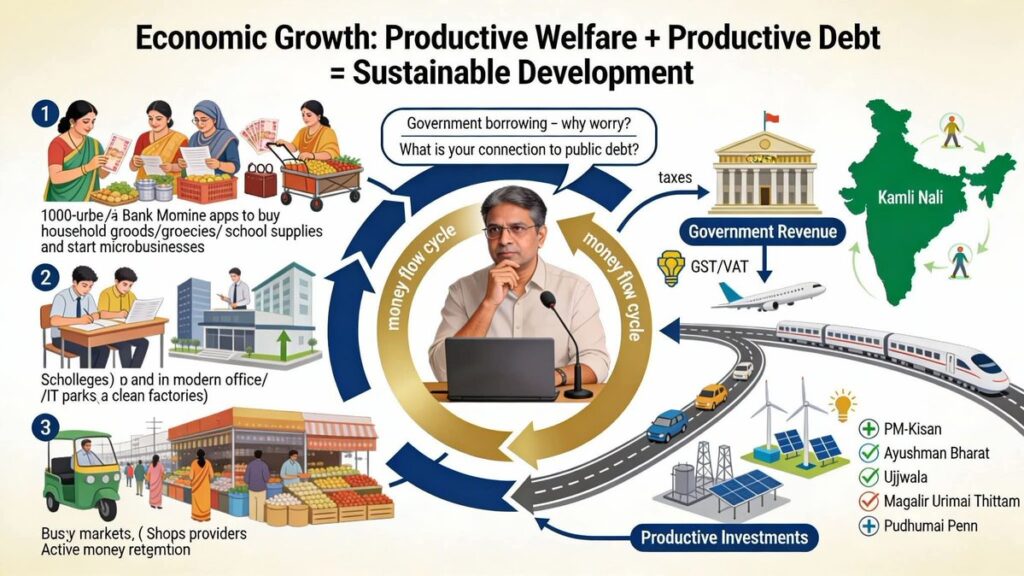 “அரசு கடன் வாங்குவது”பயமல்ல  - ஒரு வளர்ச்சி திட்டத்திற்கான அடித்தளம்!!!