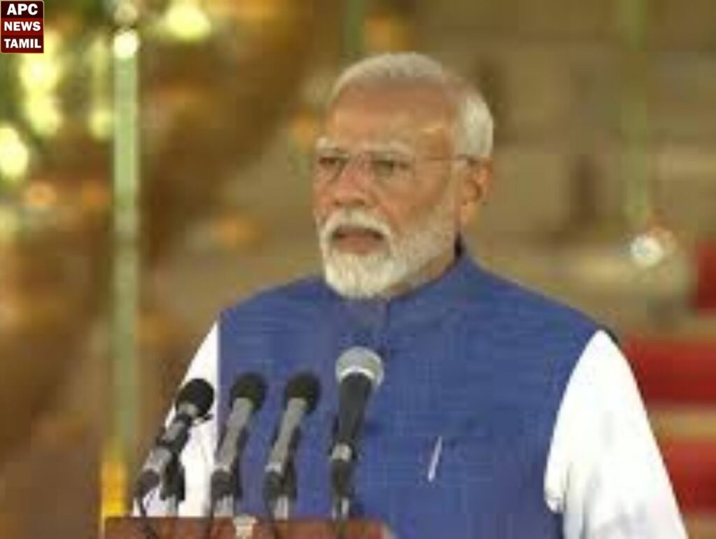 பொங்கல் விழாவில் தமிழில் பொங்கல் வாழ்த்துக்கள் கூறினார் பிரதமர்… 