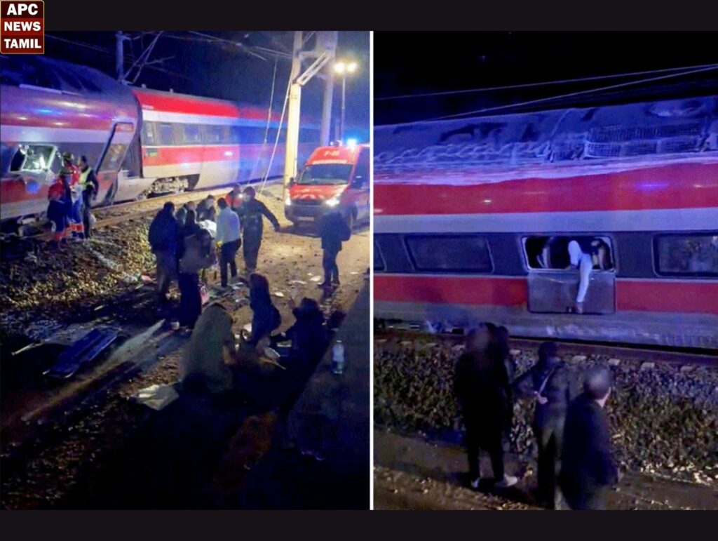 இரண்டு ரயில்கள் மோதி பயங்கர விபத்து!! 39 பேர் உயிரிழப்பு!!