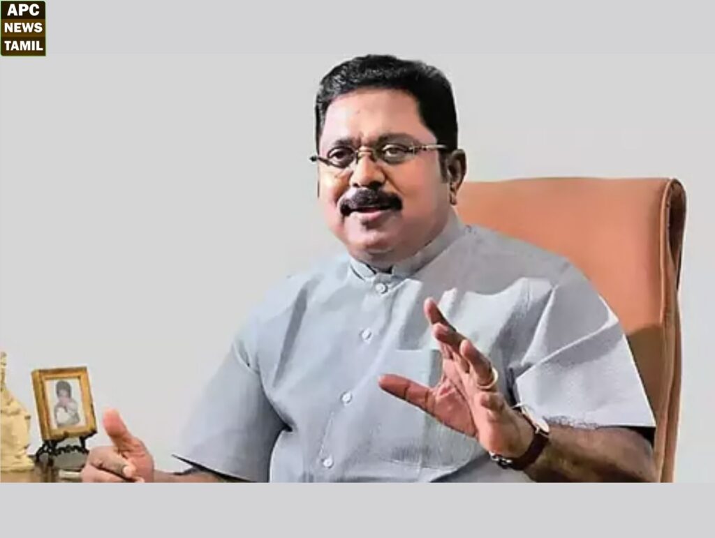 கோவை மக்களைப் பற்றிய தயாநிதி மாறன் அவதூறு பேச்சு கடும் கண்டனத்திற்குரியது  - டி.டி.வி.தினகரன் ஆவேசம்