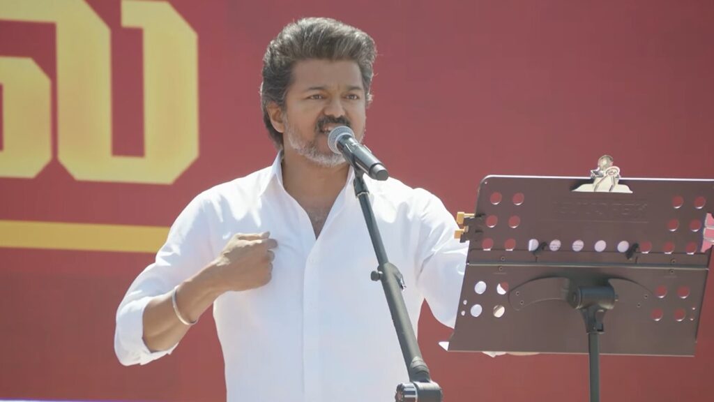 ”ஓட்டு கேட்க வரவில்லை;நீதி கேட்க வந்துள்ளேன்” – பொதுக்கூட்டத்தில் விஜய் உரை