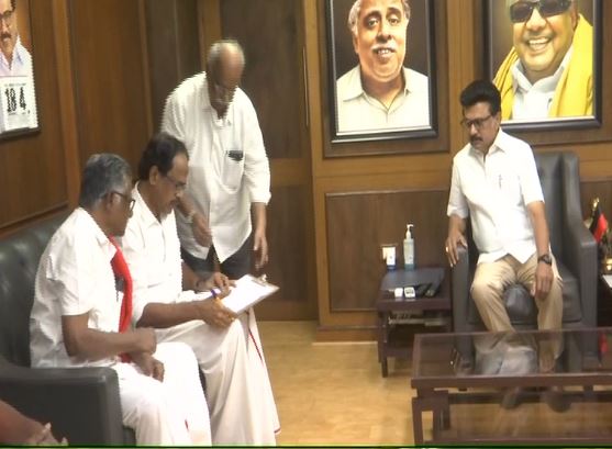 திமுக கூட்டணியில் இந்திய கம்யூனிஸ்ட் கட்சிக்கு 6 தொகுதிகள் வழங்கப்பட்டுள்ளது