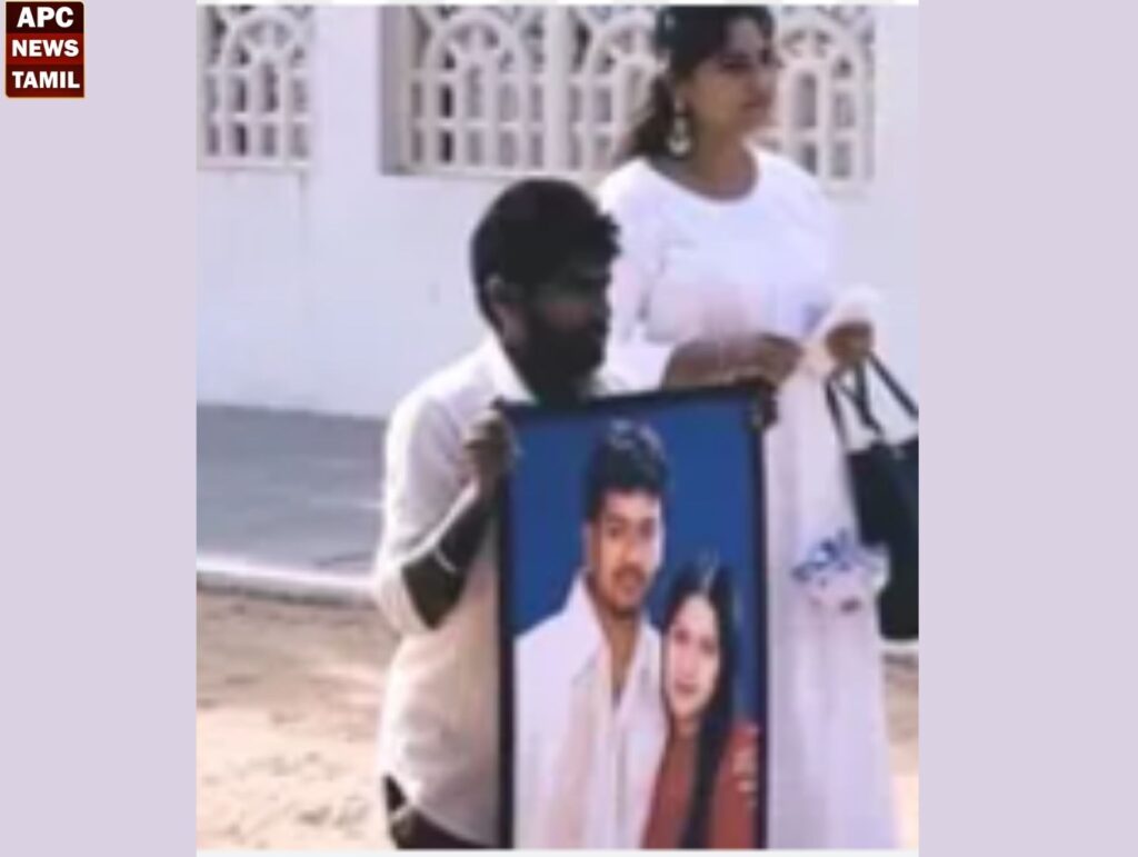 வேளாங்கண்ணி: விஜய் தனது மனைவியுடன் சேர மண்டியிட்டு சென்ற ரசிகர்…