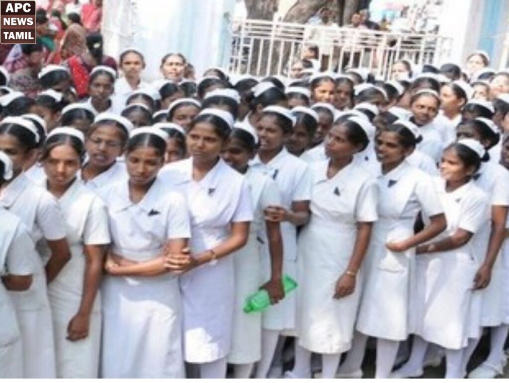 கோரிக்கைகளை நிறைவேற்றிய தமிழ்நாடு அரசுக்கு நன்றி தெரிவித்த செவிலியர்கள்…