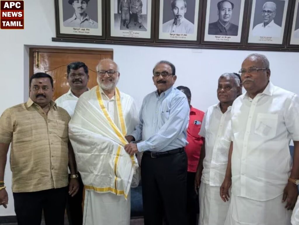 அகில இந்திய பொதுச் செயலாளர் பேபியை மரியாதை நிமித்தமாக சந்தித்தார் வைகோ