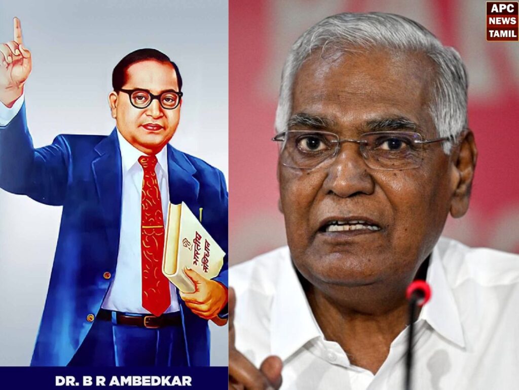சாதி மதம் இல்லாத சமத்துவ இந்தியாவை உருவாக்க வேண்டும் – அம்பேத்தகரின் 135வது பிறந்தநாளில் டி.ராஜா பேச்சு…