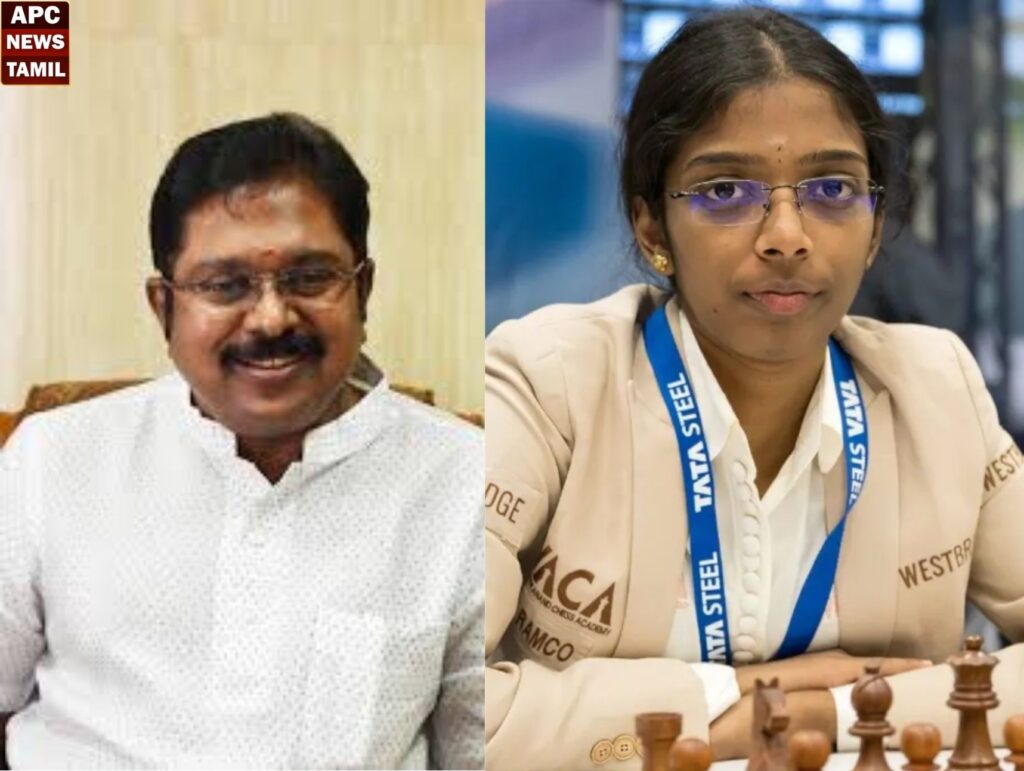 செஸ் தொடரில் பட்டம் வென்ற வைஷாலிக்கு எனது மனமார்ந்த பாராட்டுகள் – டி.டி.வி.தினகரன்