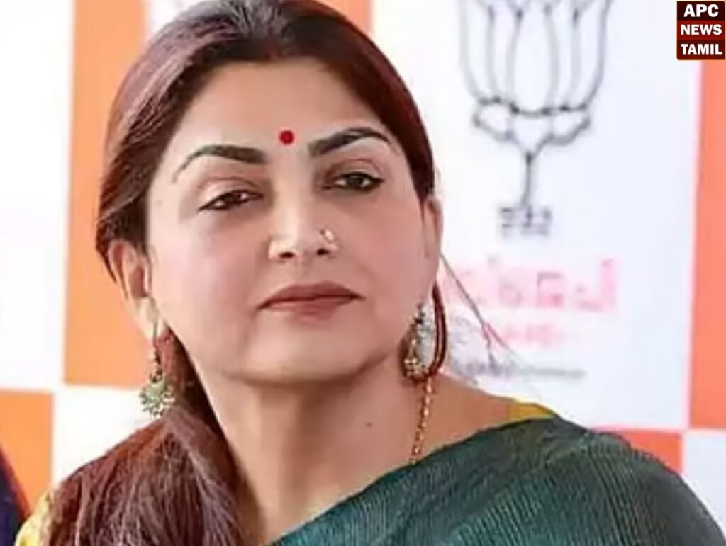 உதகையில் கடுப்பான நடிகை குஷ்பு...  மஞ்சூரில் தேர்தல் பிரச்சாரத்திற்கு பாஜக வேட்பாளர் வராததால் அதிருப்தி .....