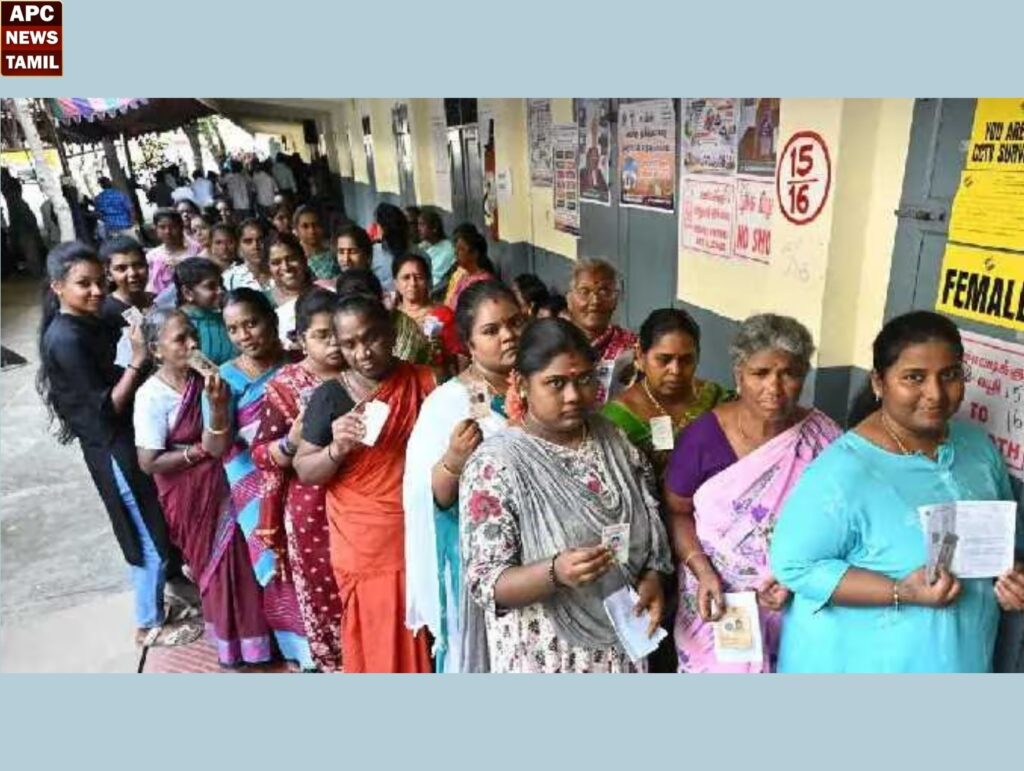 தமிழகத்தில் இதுவரை 37.56% வாக்குகள் பதிவு